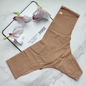 NWT VICTORIA'S SECRET SMOOTH NO-SHOW THONG PANTY IN HONEY GLOW SIZE EXTRA LARGE
